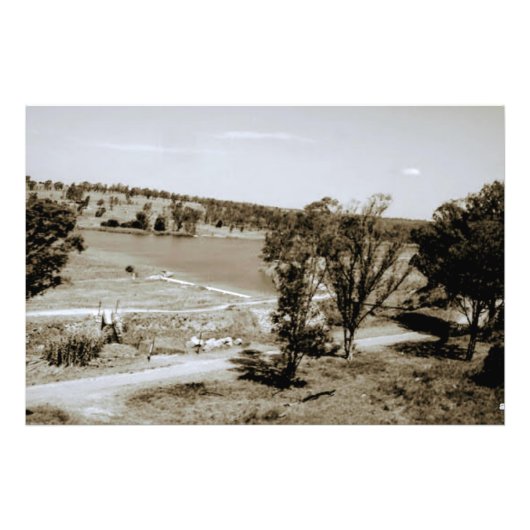 Vintage Landschaft Fotodruck (Vorne)