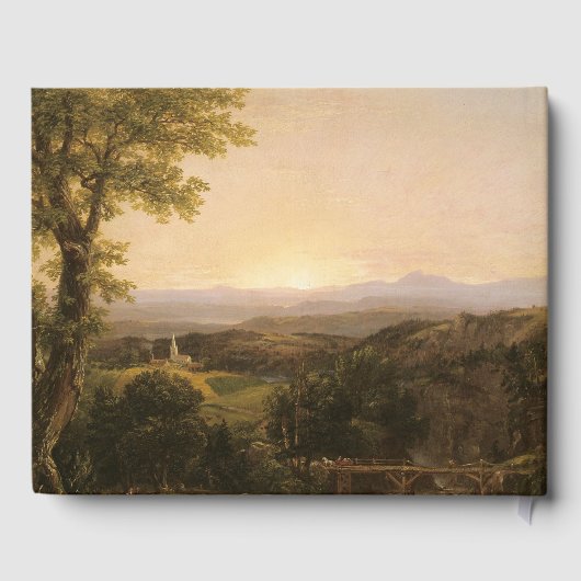 Vintage Landschaft Gästebuch (Rückseite)