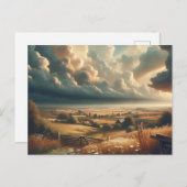 Vintage Landschaft Inspiration Postkarte (Vorne/Hinten)