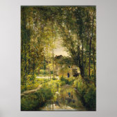 Vintage Landschaft, Landhaus Poster (Vorne)