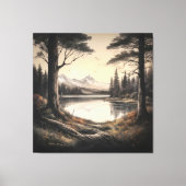 Vintage Landschaft Leinwanddruck (Vorderseite)