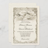 Vintage Landschaft maßgeschneidert Einladung (Vorne/Hinten)