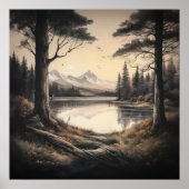 Vintage Landschaft Poster (Vorne)