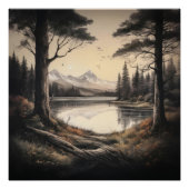 Vintage Landschaft Poster (Vorderseite)