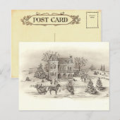 Vintage Landschaft Postkarte (Vorne/Hinten)