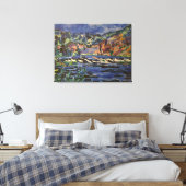 Vintage Landschaft Sazava Leinwanddruck (Insitu (Schlafzimmer))