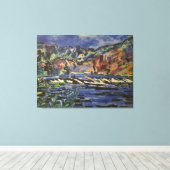 Vintage Landschaft Sazava Leinwanddruck (Insitu (Holzboden))