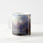 Vintage Landschaft, Tahoe-See bei Albert Bierstadt Kaffeetasse (Vorderseite Links)