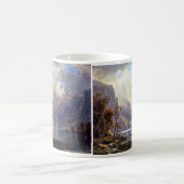 Vintage Landschaft, Tahoe-See bei Albert Bierstadt Kaffeetasse (Mittel)