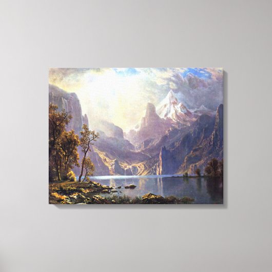 Vintage Landschaft, Tahoe-See bei Albert Bierstadt Leinwanddruck (Vorderseite)