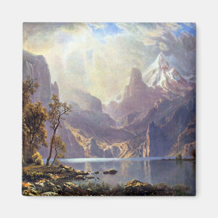 Vintage Landschaft, Tahoe-See bei Albert Bierstadt Magnet