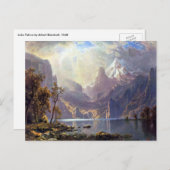 Vintage Landschaft, Tahoe-See bei Albert Bierstadt Postkarte (Vorne/Hinten)