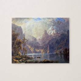 Vintage Landschaft, Tahoe-See bei Albert Bierstadt Puzzle