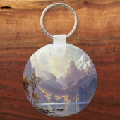 Vintage Landschaft, Tahoe-See bei Albert Bierstadt Schlüsselanhänger (Vorderseite)