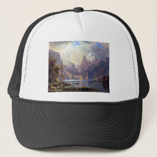 Vintage Landschaft, Tahoe-See bei Albert Bierstadt Truckerkappe