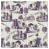 Vintage Landschaft Toile Stoff (Nahaufnahme)