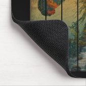 Vintage Landschaft von Pferden Landschaft Mousepad (Ecke)