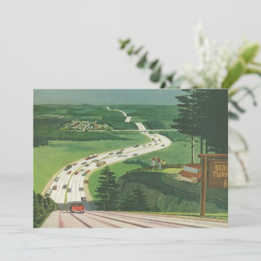 Vintage Landschaftliche amerikanische Autobahnen,  (Stehend Vorderseite)