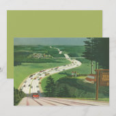 Vintage Landschaftliche amerikanische Autobahnen,  (Vorne/Hinten)