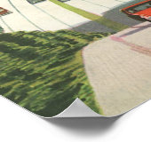 Vintage Landschaftliche amerikanische Autobahnen,  Poster (Ecke)