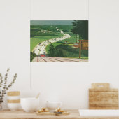 Vintage Landschaftliche amerikanische Autobahnen,  Poster (Küche)