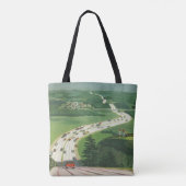 Vintage Landschaftliche amerikanische Autobahnen, Tasche (Rückseite)