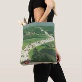 Vintage Landschaftliche amerikanische Autobahnen, Tasche (Von Nahem)