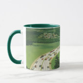 Vintage Landschaftliche amerikanische Autobahnen,  Tasse (Links)
