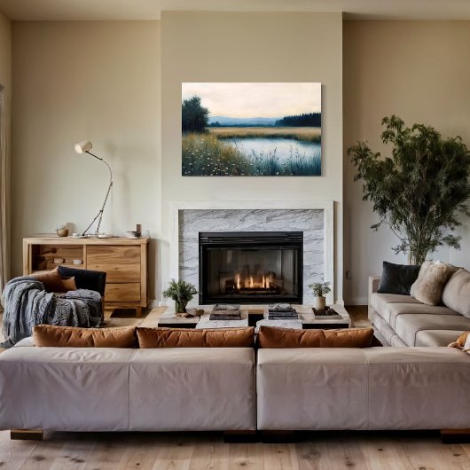 Vintage Landschaftsarchitektur | Flüstern der Natu Leinwanddruck