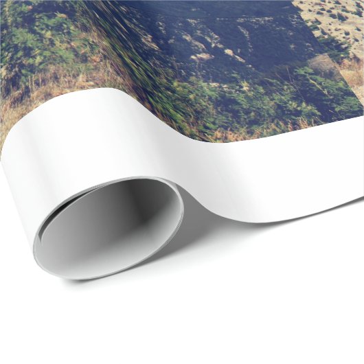 Vintage Landschaftsfotografie Geschenkpapier (Rolleneckpunkt)