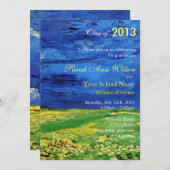 Vintage Landschaftskunstgraduiertenparty Einladung (Vorne/Hinten)