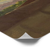 Vintage Landschaftsmalerei Poster (Ecke)