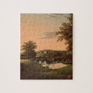 Vintage-Landschaftspuzzle Puzzle