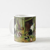 Vintage Landtiere, Hundehasen, die von Hutch spiel Kaffeetasse (Vorderseite Links)