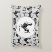 Vintage Landtiere Rustikale Collage Dekokissen (Rückseite(Vertikal))