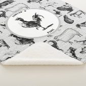 Vintage Landtiere Rustikale Collage Sherpadecke (3/4)