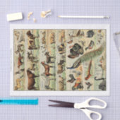 Vintage Landtiere Seidenpapier (Handwerk)