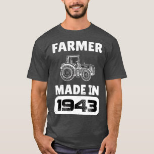 Vintage-Landwirt, geboren 1943, 80 Jahre alt, Vate T-Shirt