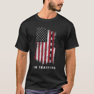 Vintage-Landwirt in Ausbildung USA-Flagge Patrioti T-Shirt