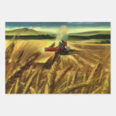 Vintage landwirtschaftliche Betriebe, Weidewirtsch Geschenkpapier Set (Vorderseite 3)