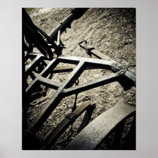 Vintage landwirtschaftliche Werkzeuge Poster