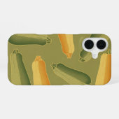 Vintage langgestrecktes Zucchinimuster iPhone 16 Hülle (Rückseite (Horizontal))