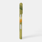 Vintage langgestrecktes Zucchinimuster iPhone 16 Hülle (Rechte Seite)