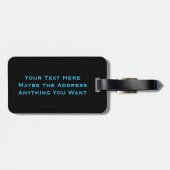 Vintage Langlaufloipe Utah Gepäckanhänger (Rückseite horizontal)