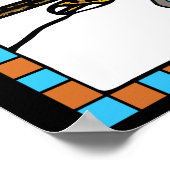 Vintage Langlaufloipe Utah Poster (Ecke)