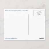 Vintage Langlaufloipe Utah Postkarte (Rückseite)