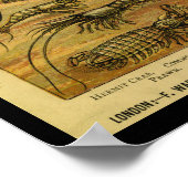 Vintage Languste Naturgeschichte Poster (Ecke)