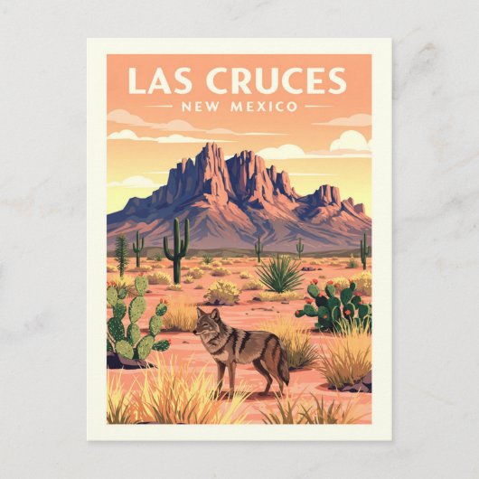 Vintage Las Cruces New Mexico Postkarte (Vorderseite)