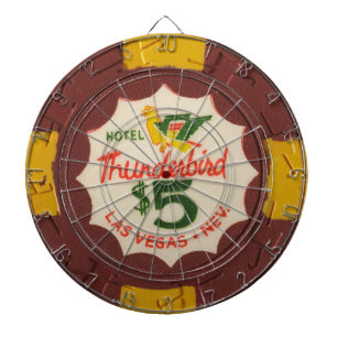 Vintage Las Vegas Casino Poker Chip Spiel Dartscheibe