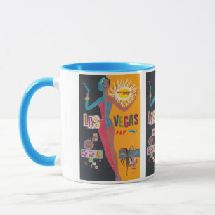 Vintage-Las-Vegas-Glücksspiel-Reiseposter-Kunst Tasse